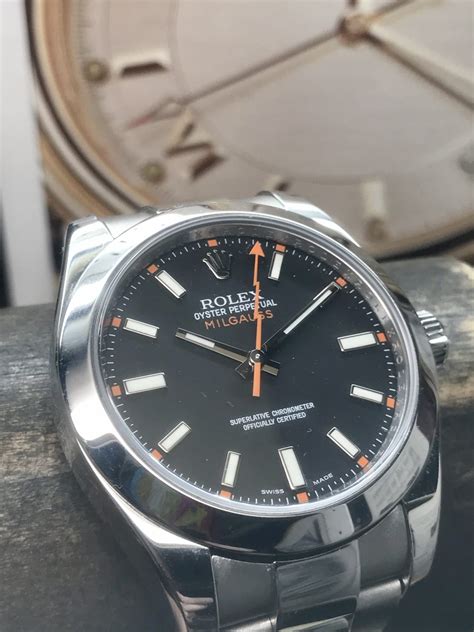 rolex oyster milgauss black|rolex milgauss price new.